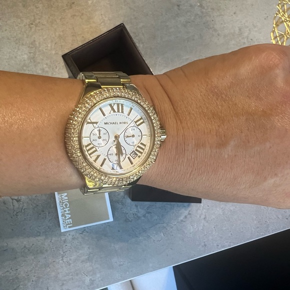 Michael Kors Watch Gold w/ Rhinestones (Women) main image 5